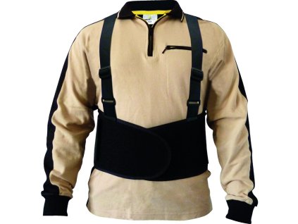 Opěrný pás pro stabilizaci páteře a spodní části zad (Barva Černá, Velikost L)