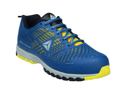 Polobotka se sportovním designem, se skvělým technickým provedením, nejlepší kompromis mezi prodyšností a odolností (Barva Modrá-Žlutá, Velikost 39)