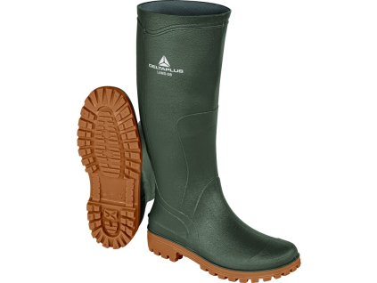 Pracovní bota se zakřiveným svrškem v souladu s přirozenou křivkou nohy pro maximální pohodlí (Barva Khaki-Béžová, Velikost 39)