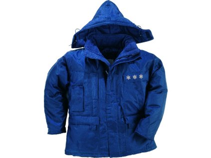 Parka podšitá prošívaným flísem 3M Thinsulate™ s odnímatelnou kapucí pro optimální ochranu před chladem až do -50 °C, ideální pro pracovníky v chladírnách (Barva Nám. modrá, Velikost L)