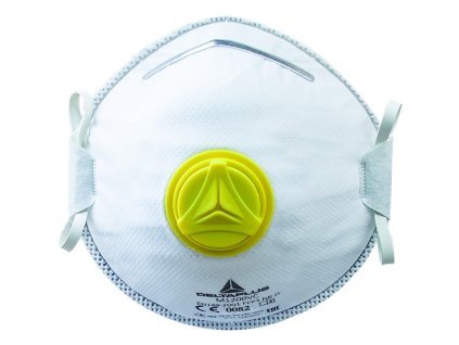 Jednorázová dýchací maska P2 s ventilem (Barva Bílá, Velikost -)