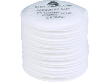 Balení 20 náhradních filtračních masek P2 pro M6000P2CLIP. (Barva Bílá, Velikost -)