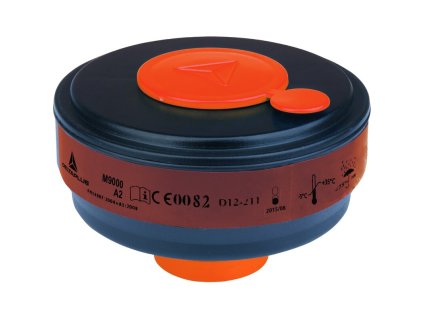 Krabice 4 filtračních patron A2 pro celoobličejové masky M9200 ROTOR GALAXY a M9300 STRAP GALAXY.  Znovu uzavíratelné uzávěry pro opětovné použití patrony a delší životnost. Univerzální upevňovací systém DIN40 (Barva Černá, Velikost -)