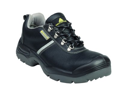 Pevná polobotka, ideální pro stavební průmysl, s širším střihem a pevnou konstrukcí (Barva Černá, Velikost 39)