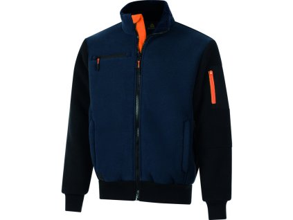 Mimořádně teplá fleecová bunda s extra fleecovou podšívkou a reflexními prvky pro lepší viditelnost (Barva Nám. modrá-Černá, Velikost 3XL)