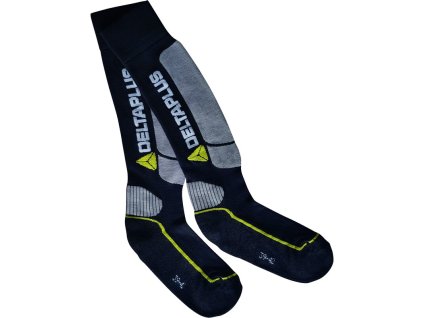 Antistatické a antibakteriální ponožky (Barva Černá-Šedá, Velikost 39/42)