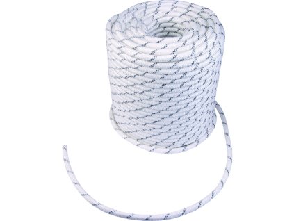 Univerzální polostatické splétané lano vhodné pro všechny druhy prací na laně (Barva Bílá, Velikost Na metry)