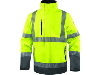 Nepromokavá a prodyšná parka, kterou lze kombinovat s FAST pro funkce deště a tepla a viditelnost uživatele ve dne i v noci (Barva Fluo žlutá-Šedá, Velikost 3XL)