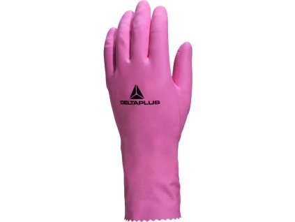 Rukavice s chemickou ochranou, odolné vůči mírně agresivním látkám, ideální pro potravinářský průmysl (Barva Růžová, Velikost 6/7)