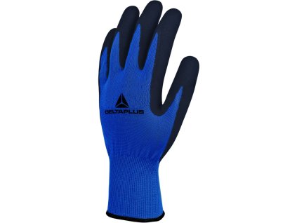 Rukavice s mechanickou ochranou, ideální pro přesnou práci v prostředí s výskytem olejů (Barva Modrá-Černá, Velikost 7)
