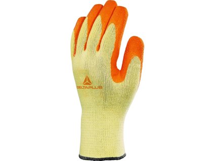Rukavice s mechanickou ochranou a velmi dobrým úchopem díky strukturovanému povrchu, ideální do suchého a vlhkého prostředí (Barva Žlutá-Oranžová, Velikost 8)