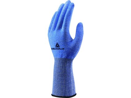 Nepovrstvené protiporézní rukavice úrovně B, ideální pro potravinářský průmysl (Barva Modrá-Bílá, Velikost 6)