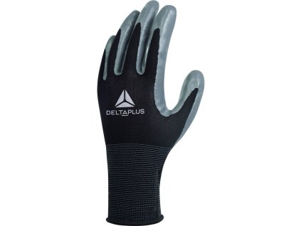Rukavice s mechanickou ochranou a ultratenkým povrstvením, ideální do prostředí s výskytem olejů (Barva Černá-Šedá, Velikost 6)