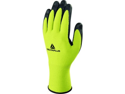 Prodyšné rukavice s mechanickou ochranou, ideální do prostředí s výskytem olejů a vody (Barva Fluo žlutá-Černá, Velikost 7)