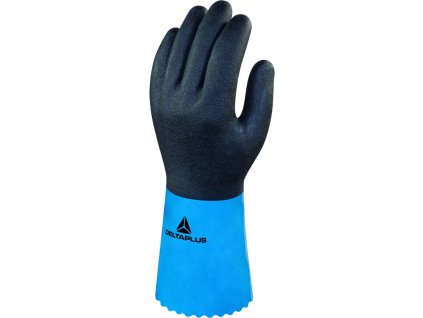 RUKAV PVC/NITRIL 30CM MODRÁ 11 (Barva Modrá, Velikost 9)