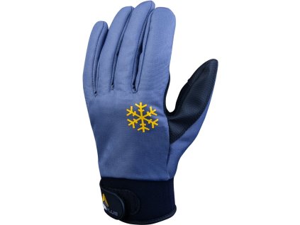 Zeteplené rukavice odolné vůči vlhkosti a chladu pro zaručené pohodlí i při dlouhodobém používání (Barva Šedá-Černá, Velikost 7)