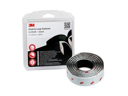 3m hook loop fastener sj352b black