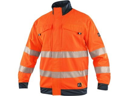 Blůza CXS HALIFAX, pánská, výstražná se síťovinou, oranžovo-modrá (Velikost 46)