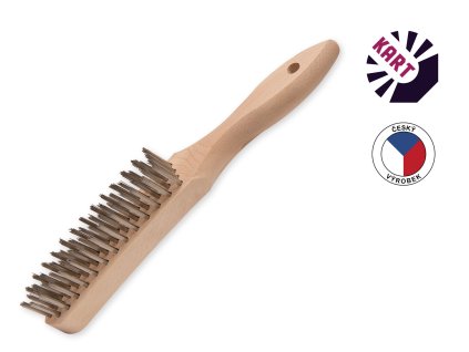 59 kartac s drevenou rukojeti nerez