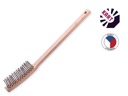 119 2 kartac s drevenou rukojeti radiatorovy nerez