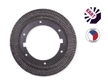 Velký copánový kartáč ø 390 mm - ocel (ø drátu 0,60 mm)