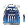 Baterie TESLA AAA Silver+, mikrotužková, 4ks