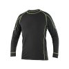 Tričko REWARD, funkční, dlouhý rukáv, pánské, černo-zelené (Velikost M)