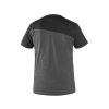 Tričko CXS OLSEN, krátký rukáv, tmavě šedo-černé (Velikost S)