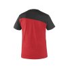 Tričko CXS OLSEN, krátký rukáv, červeno-černé (Velikost S)
