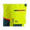 Kalhoty CXS BEDFORD, výstražné, pánské, softshell, žluto-petrolová (Velikost 46)