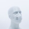 Jednorázová dýchací maska P1 s ventilem (Barva Bílá, Velikost -)