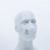 Jednorázová dýchací maska P1 s ventilem (Barva Bílá, Velikost -)