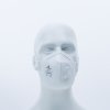 Jednorázová dýchací maska P1 s ventilem (Barva Bílá, Velikost -)