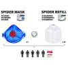 BAL. 5 RESPIR. SPIDERMASKP2 (Barva Šedá, Velikost Nastavitelná)