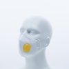 Jednoduchá a účinná jednorázová dýchací maska P2, vertikální vrstvy, s ventilem pro optimalizované dýchání (Barva Bílá, Velikost -)