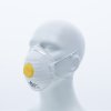 Jednorázová dýchací maska P2 s ventilem (Barva Bílá, Velikost -)
