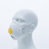 Jednorázová dýchací maska P2 s ventilem (Barva Bílá, Velikost -)