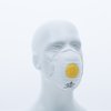 Jednorázová dýchací maska P2 s ventilem (Barva Bílá, Velikost -)