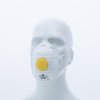 Jednorázová dýchací maska P2 s ventilem (Barva Bílá, Velikost -)