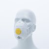 Jednorázová dýchací maska P2 s ventilem (Barva Bílá, Velikost -)