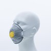 Jednorázová dýchací maska P2 blokující pachy, s ventilem (Barva Šedá, Velikost -)