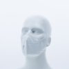 Jednorázová dýchací maska P2 bez ventilu, vertikální vrstvy, s pohodlným vnitřním pěnovým polstrováním (Barva Bílá, Velikost Nastavitelná)