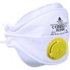 Krabice 10 FFP2 respirátorů (s ventilem) z netkaného syntetického vlákna. Maska se 4 skládacími chlopněmi, která se přizpůsobí všem typům obličeje. Nastavitelná nosní spona s pěnovou výstelkou okraje (Barva Bílá, Velikost Nastavitelná)