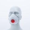 Jednorázová dýchací maska P3, s ventilem a širokými nastavitelnými pásky pro lepší podporu (Barva Bílá, Velikost -)