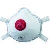 Jednorázová dýchací maska P3, s ventilem a širokými nastavitelnými pásky pro lepší podporu (Barva Bílá, Velikost -)
