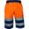 Reflexní multikapesní pracovní bermudy třídy 2, které jsou dobře viditelné v podmínkách s nízkou úrovní světla a v nebezpečném prostředí (Barva ​Fluo žlutá-Nám. modrá, Velikost 3XL)