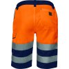 Reflexní multikapesní pracovní bermudy třídy 2, které jsou dobře viditelné v podmínkách s nízkou úrovní světla a v nebezpečném prostředí (Barva ​Fluo žlutá-Nám. modrá, Velikost 3XL)