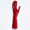 Rukavice s chemickou ochranou chránící předloktí před oleji a uhlovodíky při dlouhodobém používání (Barva Červená, Velikost 10)