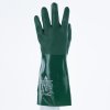 Rukavice s chemickou ochranou spojující pohodlí, kompletní ochranu paží, dobrou přilnavost k manipulovaným předmětům, odolné vůči olejům a uhlovodíkům (Barva Zelená, Velikost 9)
