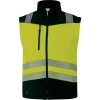 Softshell třídy 2 HV, odnímatelné rukávy, segmentové pásky pro dobrou viditelnost v nebezpečném prostředí nebo při slabém osvětlení. (Barva Fluo žlutá-Černá, Velikost 3XL)